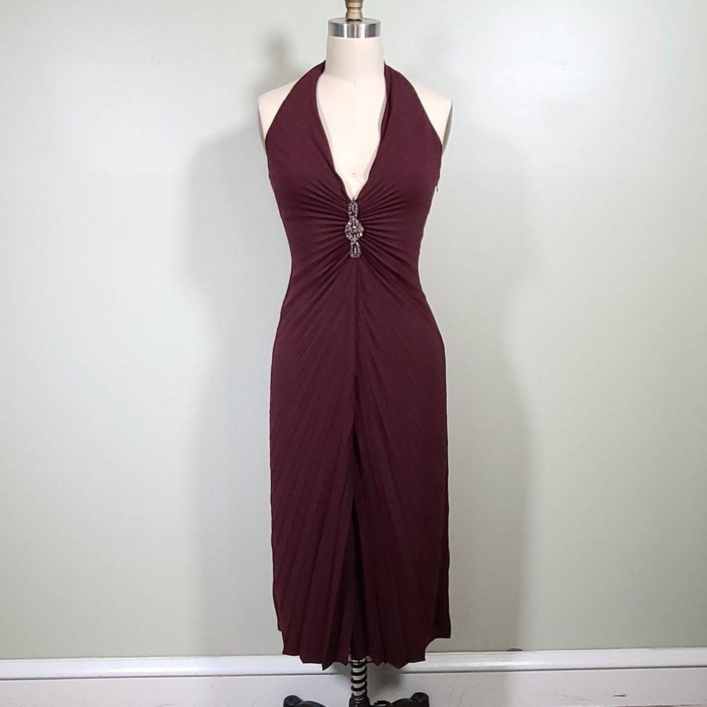 David Meister Halter Cocktail Dress